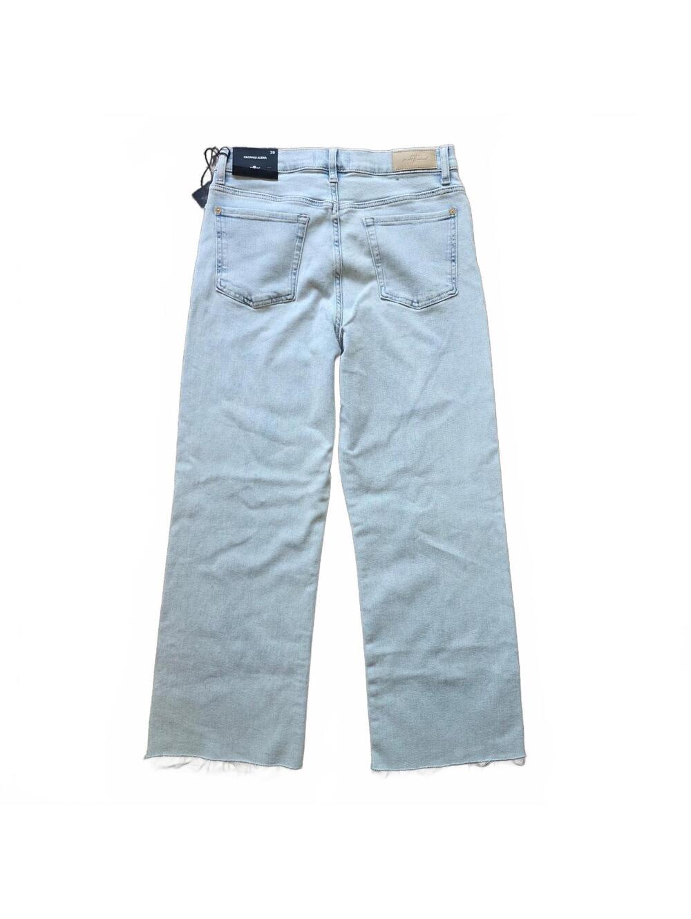 7 For All Mankind Women’s Size: 29 Blue Cropped Alexa Jeans - Picture 2 of 3